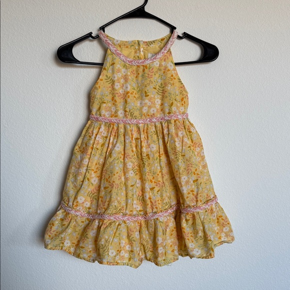 Joie Other - Joie Floral Yellow and Pink Kids Dress